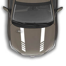 Adesivo grafico con decalcomania in vinile a due strisce per cofano adatto a Suba Outback
 2