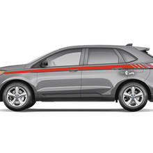 Ford Edge Line Strobe sotto l'adesivo grafico in vinile con decalcomania per il corpo in vinile Rocker Panel Stripes di Windows
 2