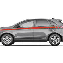 Ford Edge Line Strobe sotto l'adesivo grafico in vinile con decalcomania per il corpo in vinile Rocker Panel Stripes di Windows
 2