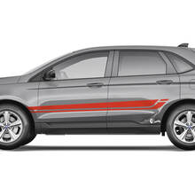 Ford Edge Line Strobe sotto l'adesivo grafico in vinile con decalcomania per il corpo in vinile Rocker Panel Stripes di Windows
 2