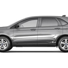 Ford Edge Line Strobe sotto l'adesivo grafico in vinile con decalcomania per il corpo in vinile Rocker Panel Stripes di Windows
 3