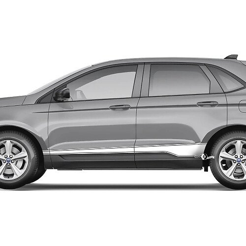 Ford Edge Rocker Panel Vinyl Stripes decalcomania del corpo grafica in vinile Adesivo decalcomania
