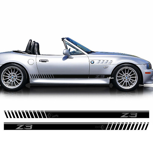 Adesivi in Vinile a Strisce Lampeggianti Laterali con Logo Z3 Coppia per BMW Z3