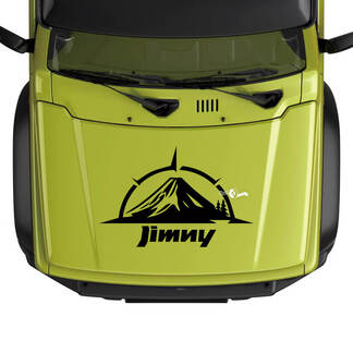 Grafica adesiva con logo Suzuki JIMNY Hood Mountain Compass
 1