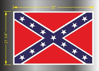 bandiere generali sottovento degli stati confederati d'america 22 
