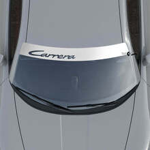 Logo Parabrezza Porsche Carrera con Kit Adesivo Sticker Strisce di Sfondo
 3