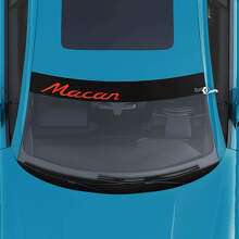 Logo Parabrezza Porsche Macan con Kit Adesivo Decalcomania a Strisce di Sfondo
 2