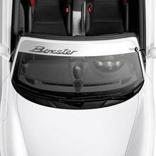 Adesivo decalcomania per parabrezza con logo Porsche Boxster e kit di strisce di sfondo
 3