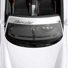 Logo Parabrezza Porsche Boxster con Kit Adesivo Sticker Decal a Strisce di Sfondo
 3