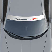 Adesivo in Vinile con Scritta Turbo GT per Parabrezza 2 Pezzi per Porsche 911 Turbo GT 2