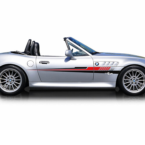Coppia adesivi in ​​vinile con strisce BMW Exclusive per porte laterali
