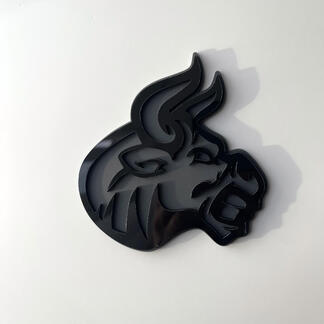 Distintivo 3D personalizzato Logo Bull Angry Emblema dei distintivi Fender
