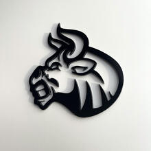 Emblema parafango logo Bull Angry personalizzato 3D distintivi 2 2