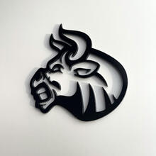 Distintivo 3D personalizzato Logo Bull Angry Emblema dei distintivi Fender
 2