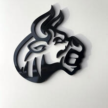 Distintivo 3D personalizzato Logo Bull Angry Emblema dei distintivi Fender
 3