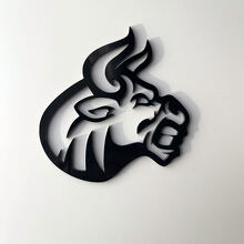 Emblema parafango logo Bull Angry personalizzato 3D distintivi 2 4