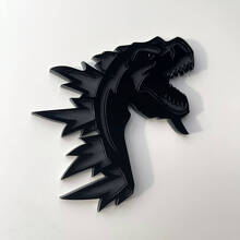 Distintivo 3D Personalizzato Logo Godzilla Arrabbiato Distintivi Paraurti Emblema 2 4