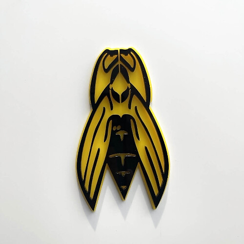 Logo Personalizzato Ape Vespa 3D Distintivo Parafango Emblema