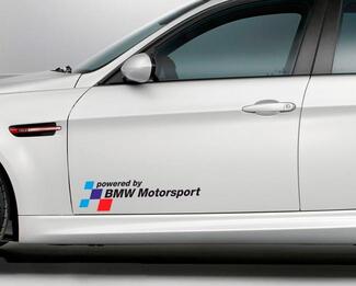 Coppia adesivi decalcomania BMW powered by BMW Motorsport M3 M6 M5 M4 e92 e46 e36
