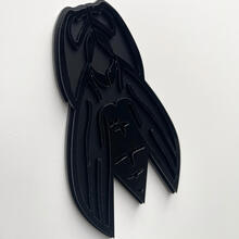 Badge 3D personalizzato Logo Bee Wasp Emblema badge Fender Nero vs Nero
 2