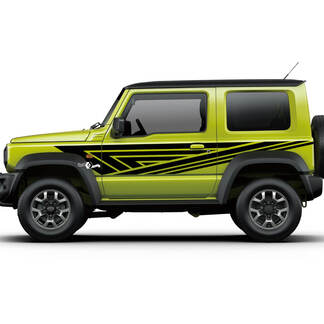 Suzuki JIMNY Grafica laterale Decalcomania per porte Adesivo con linee logo
