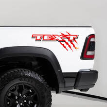 Adesivi in Vinile per Fiancata Cabina TRX con Impronte Artigliate Coppia per Dodge Ram TRX_2