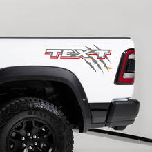 Adesivi in Vinile per Fiancata Cabina TRX con Impronte Artigliate Coppia per Dodge Ram TRX_3