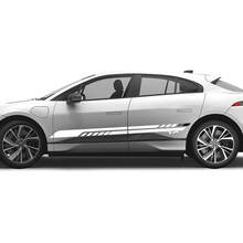 Adesivo Jaguar I Pace Side 2 colori strisce moderne grafica decalcomania linee logo
 3
