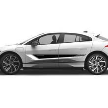 Jaguar I-Pace Strisce Bicolore Laterali Adesivi Portiere Grafiche Logo Linee adesivo
 2