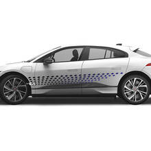 Adesivo con logo Jaguar I-Pace per porte laterali sfumate a strisce di colore
 2