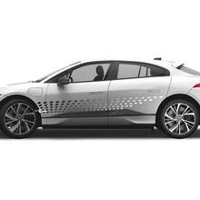 Adesivo con logo Jaguar I-Pace per porte laterali sfumate a strisce di colore
 3