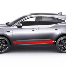 Jaguar E-Pace Pannello bilanciere laterale Strisce per porte Decalcomania grafica Adesivo con logo
 2