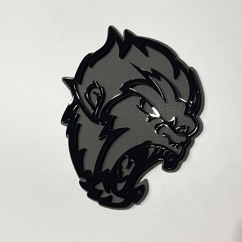 Emblema 3D Parafango Angry Sasquatch Bigfoot