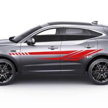 Adesivo con logo Jaguar E-Pace Side Modern Doors Stripes Decalcomania grafica
 2