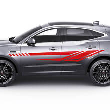 Jaguar E-Pace Strisce Grafiche Moderne per Portiere Laterali Adesivo Logo
 2