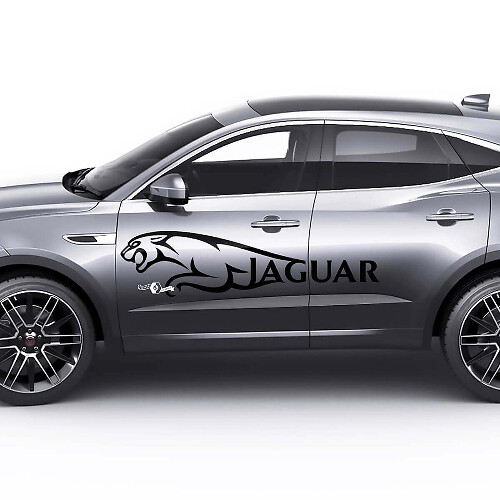 Adesivo Logo Laterale Jaguar per Porte Adesivi Grafici Logo per Jaguar E-Pace