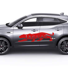 Grafica Adesiva Logo Laterale Porte Jaguar 2 Pezzi Per Jaguar E-Pace 2