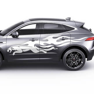 Logo laterale Jaguar E-Pace Decalcomania grafica Jaguar Flame Doors Adesivo con logo
