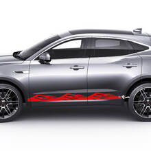 Adesivo con logo Jaguar E-Pace Side Flame Doors Decalcomania grafica
 2