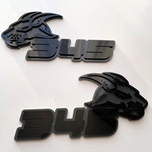 Distintivo 3D Goat 345 HEMI Emblema badge parafango nero vs grigio
 5