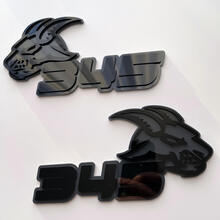 Distintivo 3D Goat 345 HEMI Emblema badge parafango nero vs grigio
 6