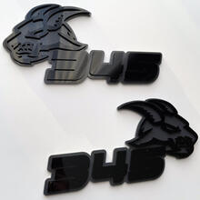 Distintivo 3D Goat 345 HEMI Emblema badge parafango nero vs grigio
 7