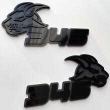 Distintivo 3D Goat 345 HEMI Emblema badge parafango nero vs grigio
 7