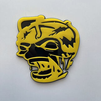 Distintivo 3D Zombie Bee Super Bee Emblema badge parafango nero vs giallo
