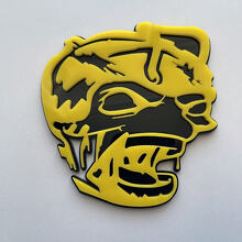 Distintivo 3D Zombie Bee Super Bee Emblema badge parafango nero vs giallo
 2
