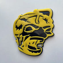 Distintivo 3D Zombie Bee Super Bee Emblema badge parafango nero vs giallo
 4