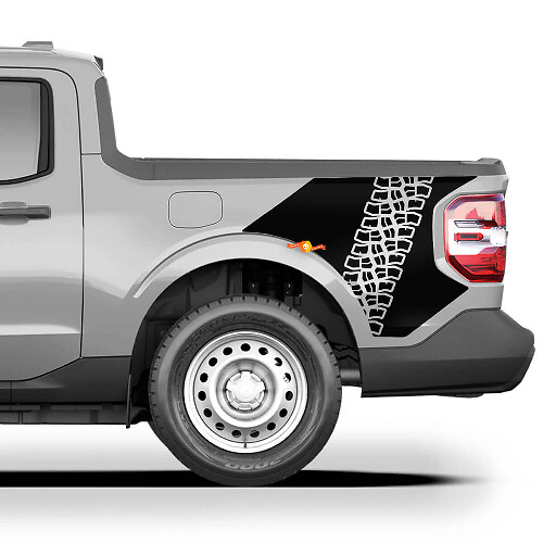 Musclecar truck Maverick Tire Track Bed Side Graphics Decalcomanie Adesivi
