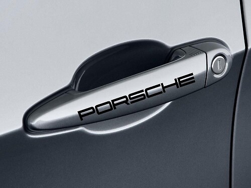 Set di Adesivi in Vinile per Maniglie Porta Porsche per Auto Porsche