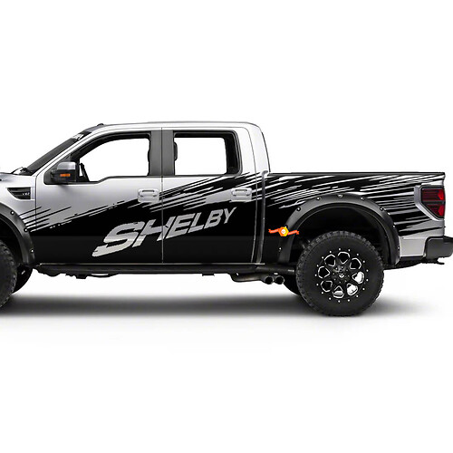 Enormi adesivi per decalcomanie posteriori laterali Splash Shelby Ford F150 SVT Raptor
