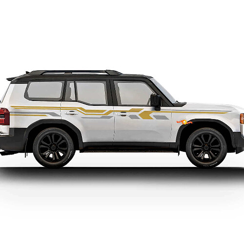 Kit di Adesivi Laterali Angolari per Toyota Land Cruiser Prado 2024
